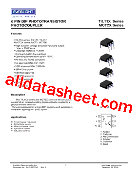 TIL111S1(TA)-V型号图片