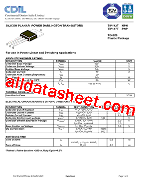 TIP147TPNP型号图片