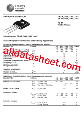TIP33AF型号图片