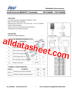 TK11A65W,S5X型号图片