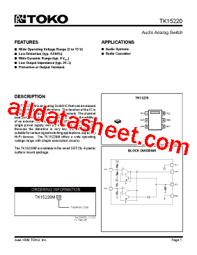 TK15220MTL/S2型号图片