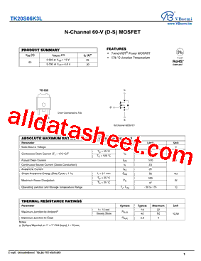 TK20S06K3L型号图片