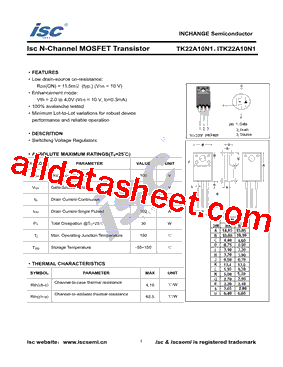 TK22A10N1,S4X(S型号图片