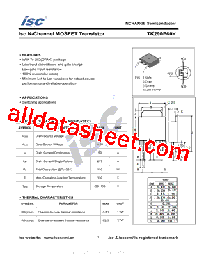 TK290P60Y型号图片
