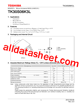 TK30S06K3L型号图片