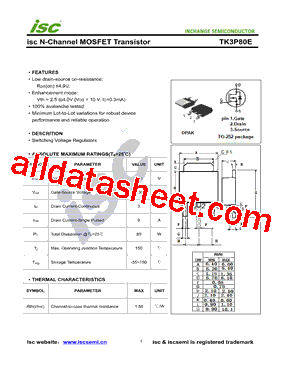 TK3P80E型号图片