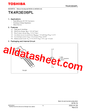 TK4R3E06PL型号图片
