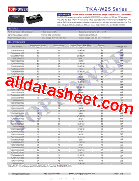 TKA0305DA-W25型号图片