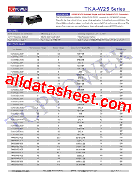 TKA0505S-W25型号图片