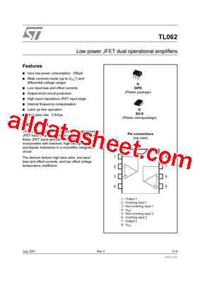 TL062AIN型号图片