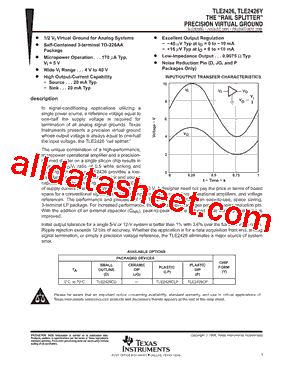 TLE2426ILPR型号图片