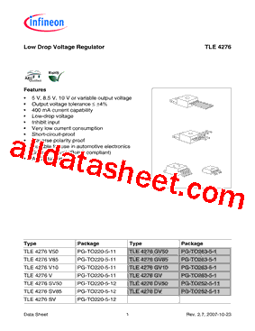 TLE4276SV50型号图片