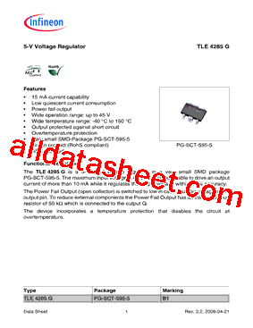 TLE4285G型号图片
