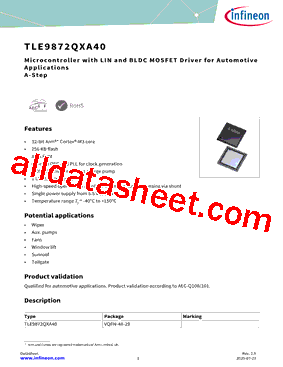 TLE9872QXA40型号图片