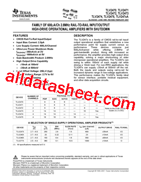 TLV2470IDBVT型号图片