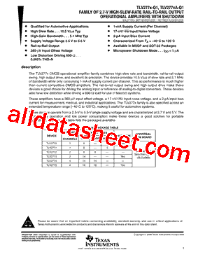 TLV277X-Q1型号图片