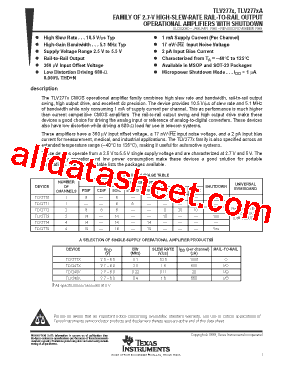 TLV277XA型号图片