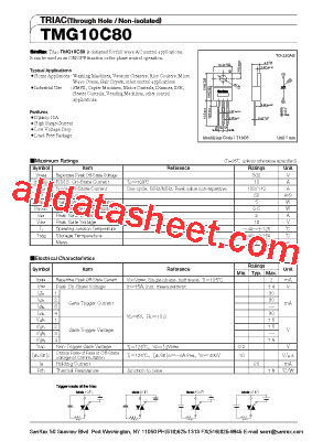 TMG10C80型号图片