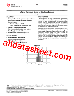 TMP006AIYZFR型号图片
