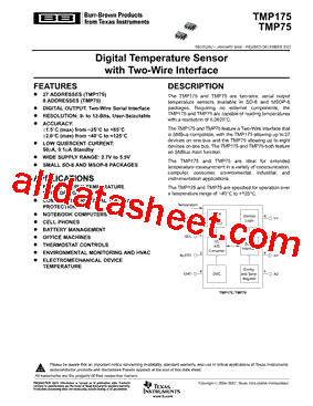 TMP175AIDRG4型号图片