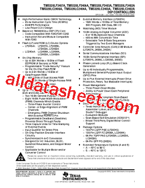 TMP320LC2407AVFS型号图片