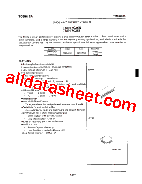 TMP47C25F型号图片