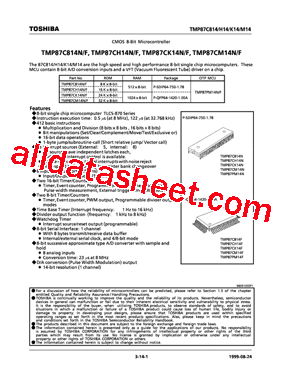 TMP87C814F型号图片