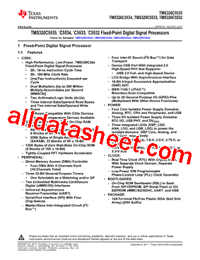 TMS320C5535AZHH05型号图片