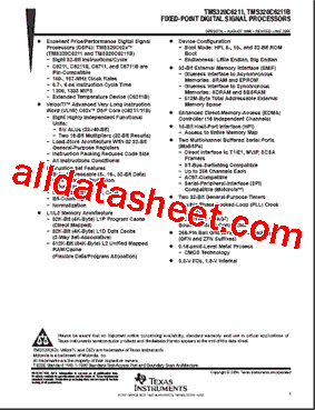 TMS320C6711GLWA120型号图片