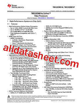 TMS320DM8147SCYE1型号图片