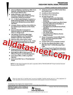 TMS320VC5402_17型号图片