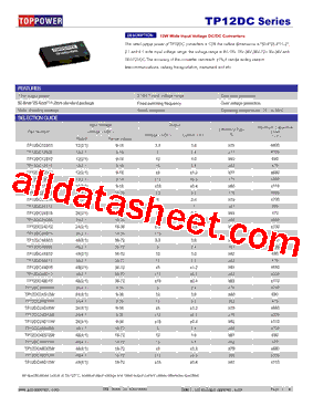 TP12DC24S15W型号图片