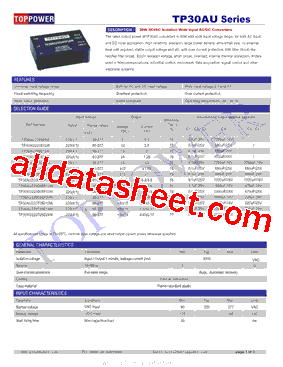 TP30AU220T05D12W型号图片