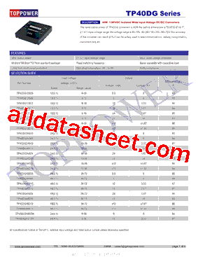 TP40DG48D05型号图片