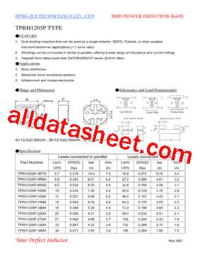 TPRH1205P-100M型号图片