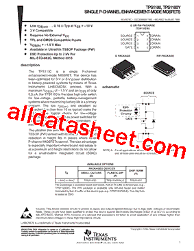 TPS1100DRG4型号图片