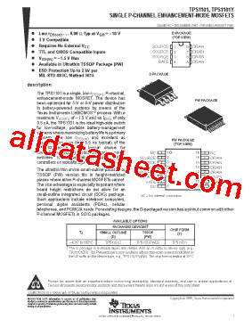 TPS1101YDW型号图片