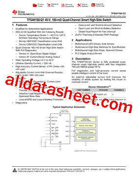 TPS4H160AQPWPRQ1型号图片