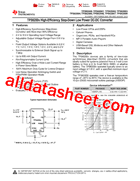 TPS62000DGSG4型号图片
