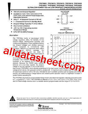 TPS76918DBVRG4型号图片