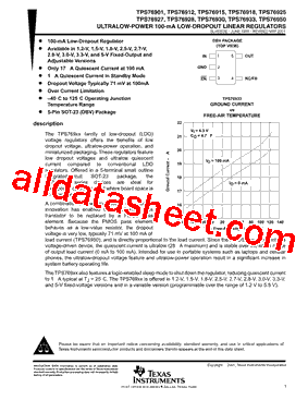 TPS76918DBVTG4型号图片