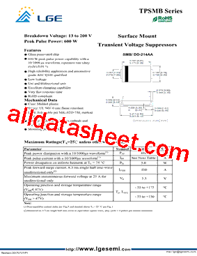 TPSMB200A型号图片