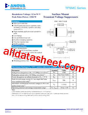 TPSMC75A型号图片