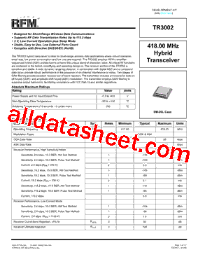 TR3002型号图片