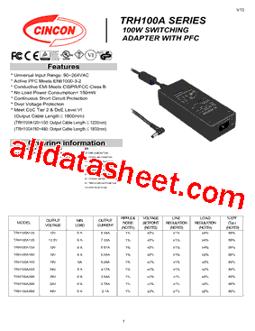 TRH100A180-XXE12型号图片