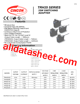 TRH25033-AXXE11型号图片