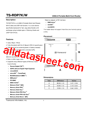 TS-RDP7K/W型号图片
