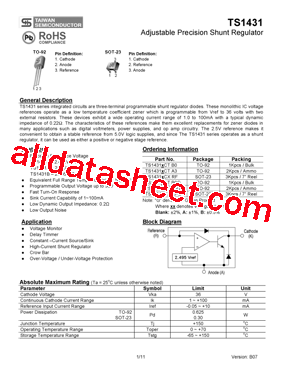 TS1431ACTB0型号图片