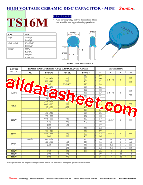 TS16M型号图片