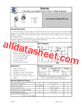 TS29150CZ型号图片